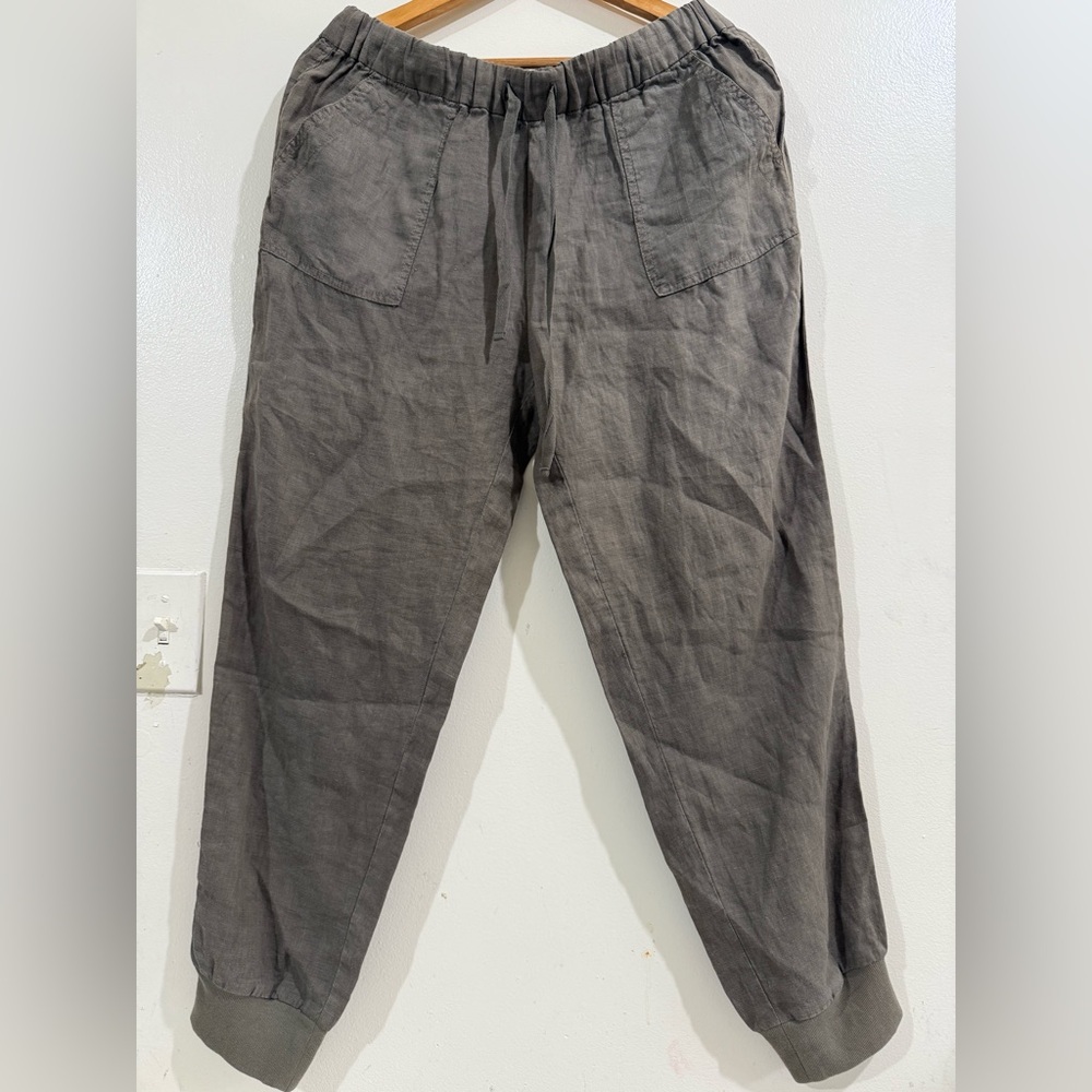 Joie Gray Elastic-Waist Track Joggers